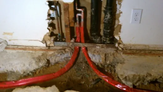 New supply piping and pipe replacement work showing desert detail for whole-home repiping in Buckeye, AZ