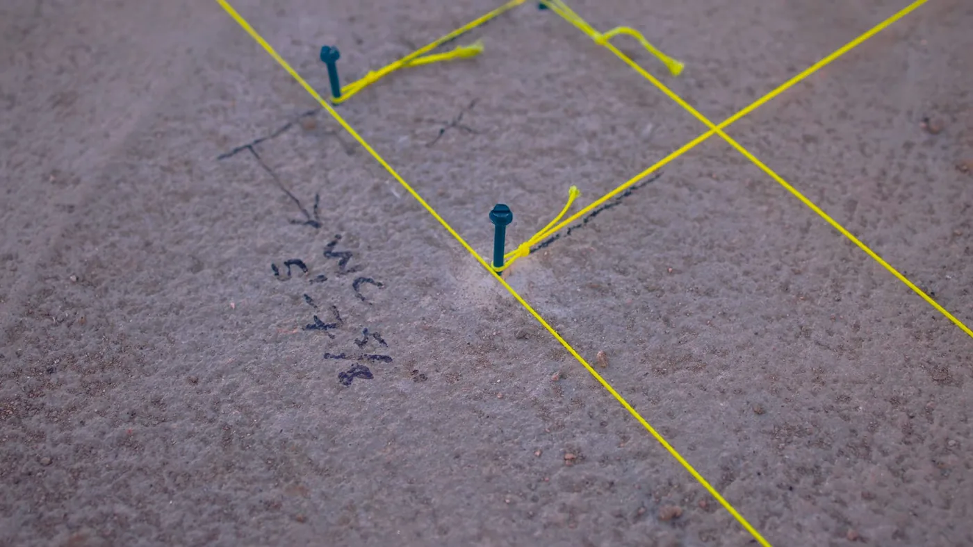 Opened concrete and pipe access for slab leak work for slab leak in Buckeye, AZ