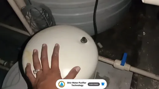 Water softener tank and brine system showing attic detail for water softener in Buckeye, AZ