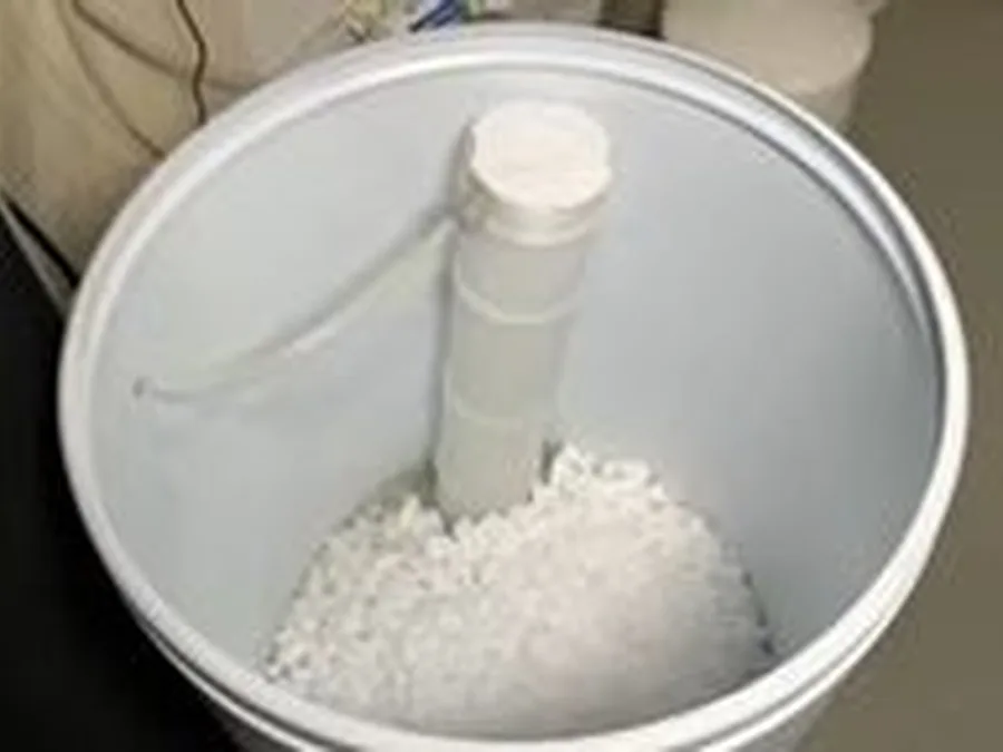 Water softener tank and brine system for water softener in Sun City Festival